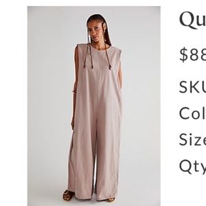 Quinn jumpsuit by free people - Medium